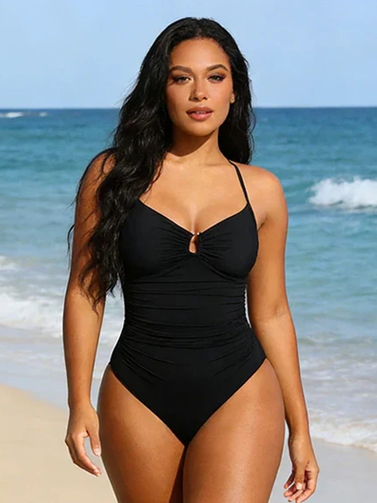 U-Ring Cut Out Shaping Swimsuit 10