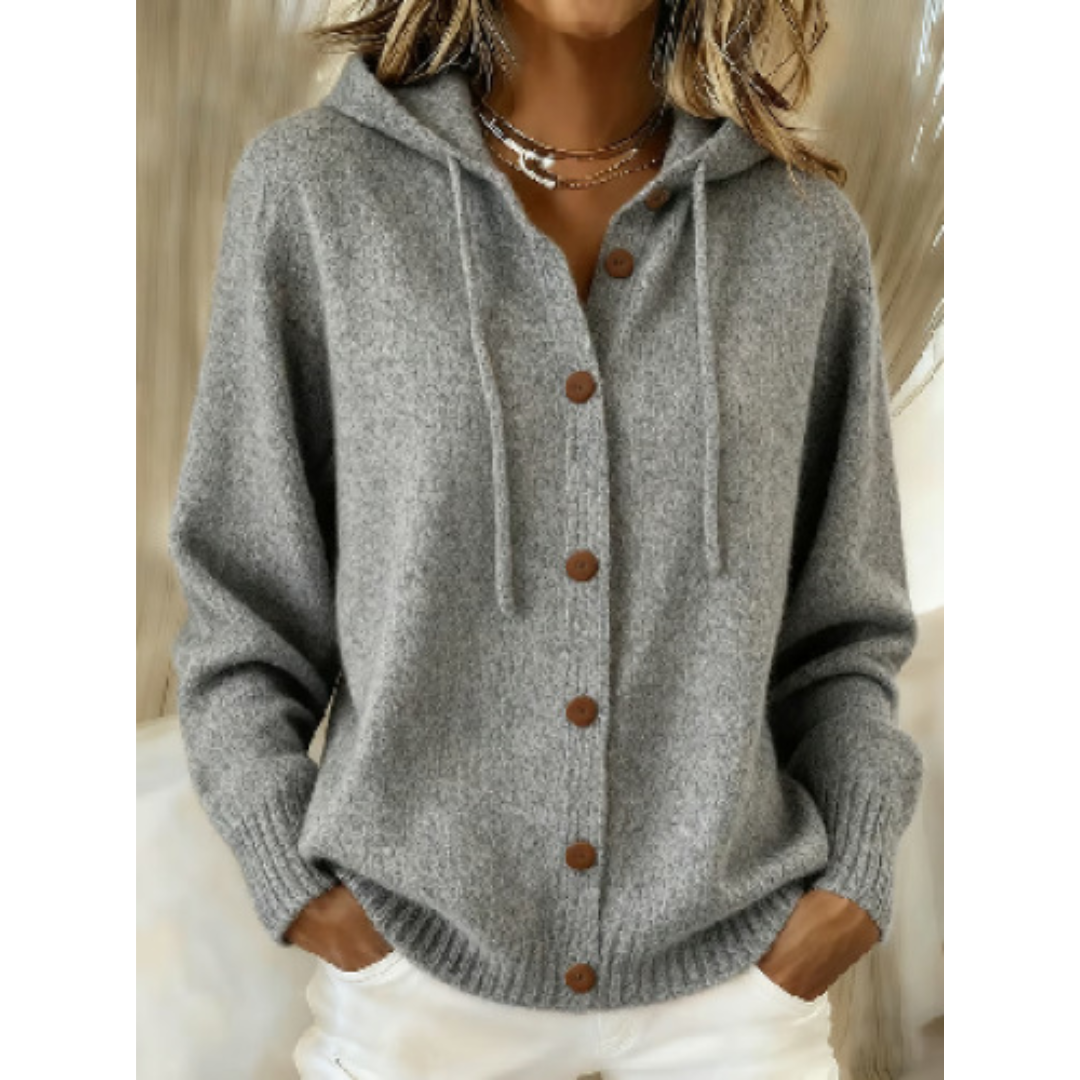 Women's Long Hooded Cardigan | Oversized Knit Warmth 1