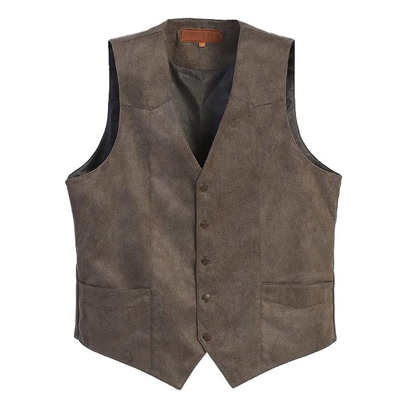 Valencia | Tailored Faux Leather Vest 2