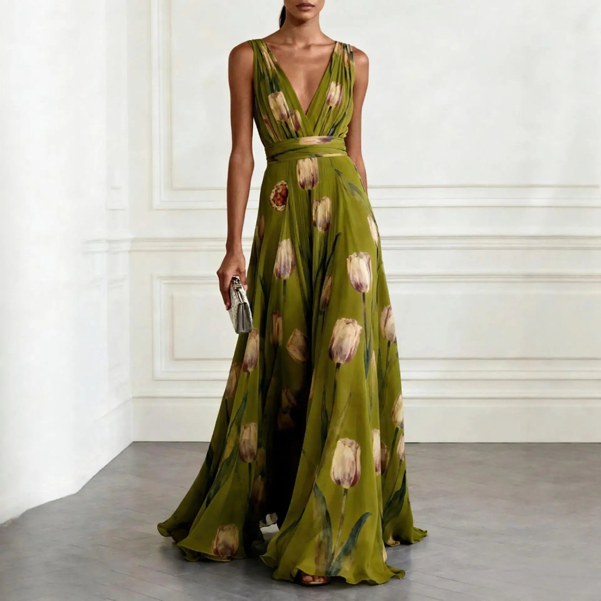 Velinda - Elegant Tulip Maxi Dress 3
