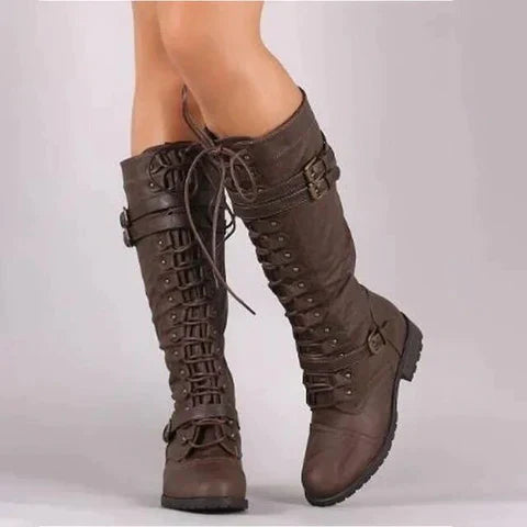 Kennedy - Vintage Lace-Up Ankle Boots for Stylish Occasions