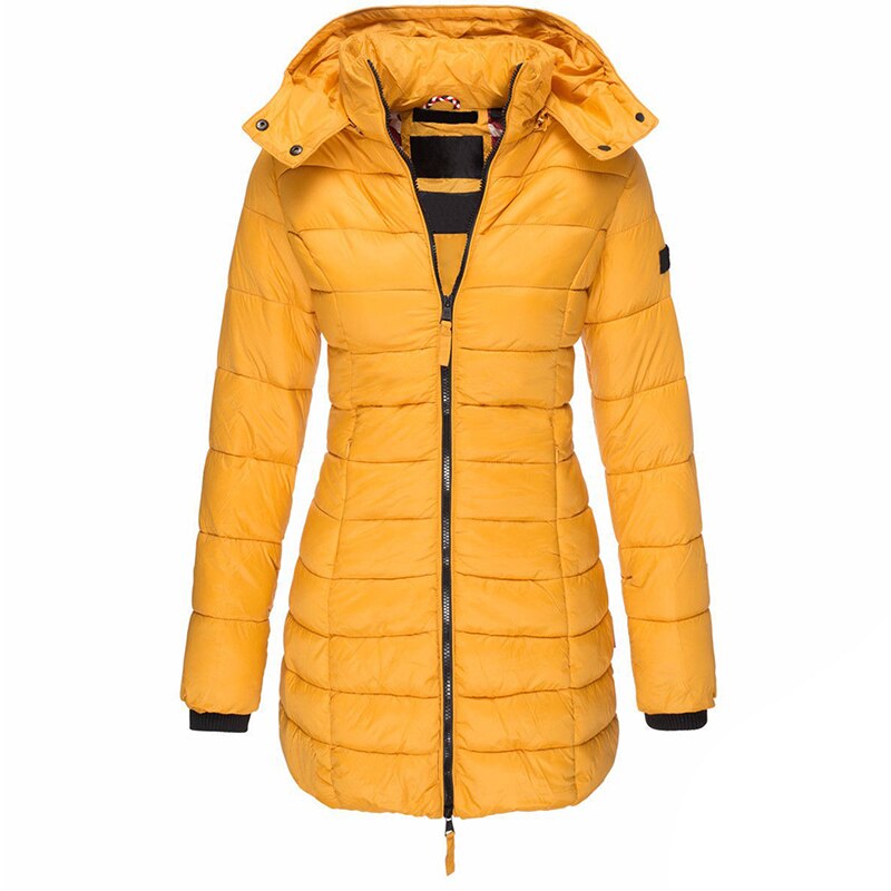 Women's Puffer Jacket | Hooded & Quilted Design
