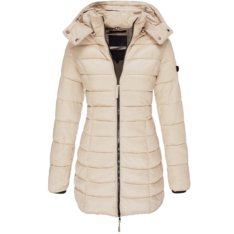 Women's Puffer Jacket | Hooded & Quilted Design