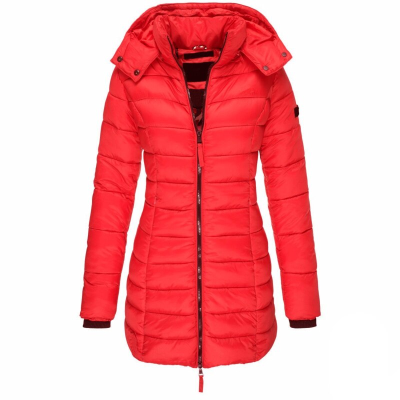 Women's Puffer Jacket | Hooded & Quilted Design