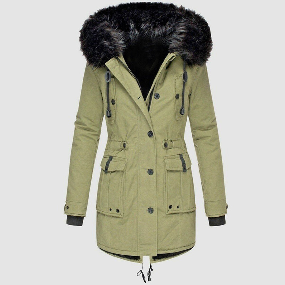 Women's Winter Parka | Hooded & Adjustable Waist 3