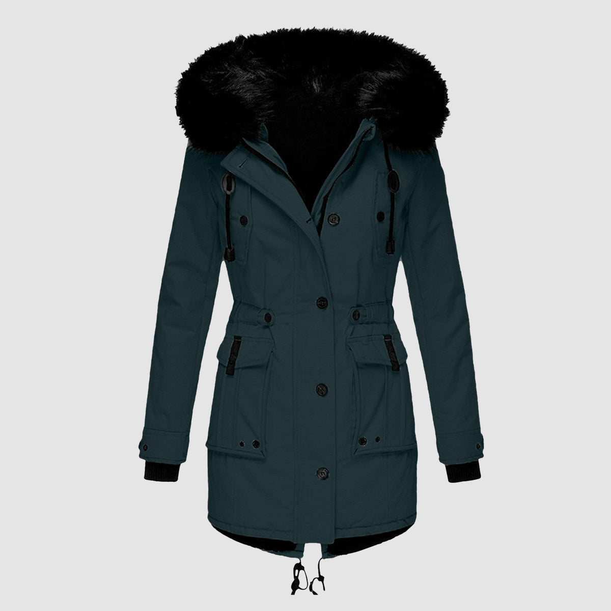 Women's Winter Parka | Hooded & Adjustable Waist 7