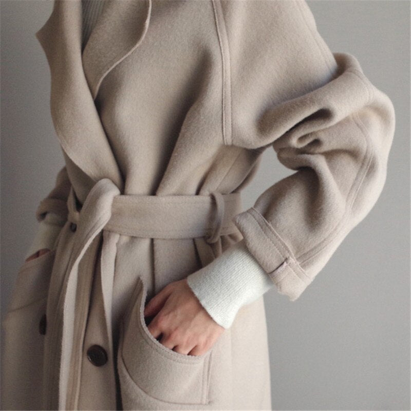 Women's Trench Coat | Belted & Long Fit 3
