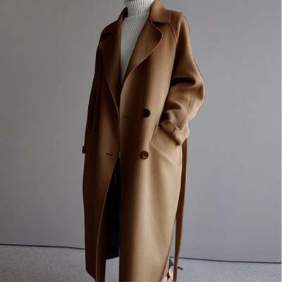 Women's Trench Coat | Belted & Long Fit 1
