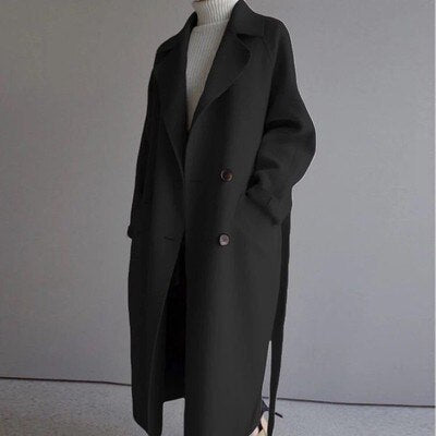 Women's Trench Coat | Belted & Long Fit 5