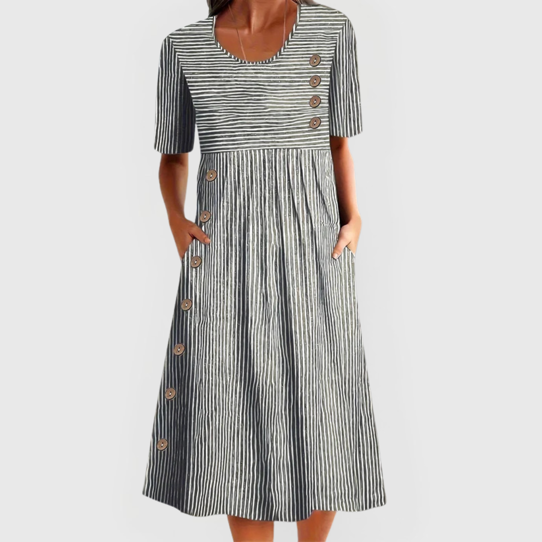 Wanda™ Striped Midi Dress 1