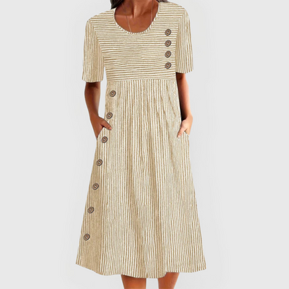 Wanda™ Striped Midi Dress 2