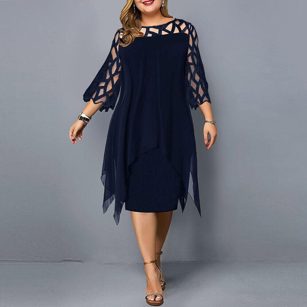 Wendy | Comfortable and Elegant Plus Size Midi Dress 0