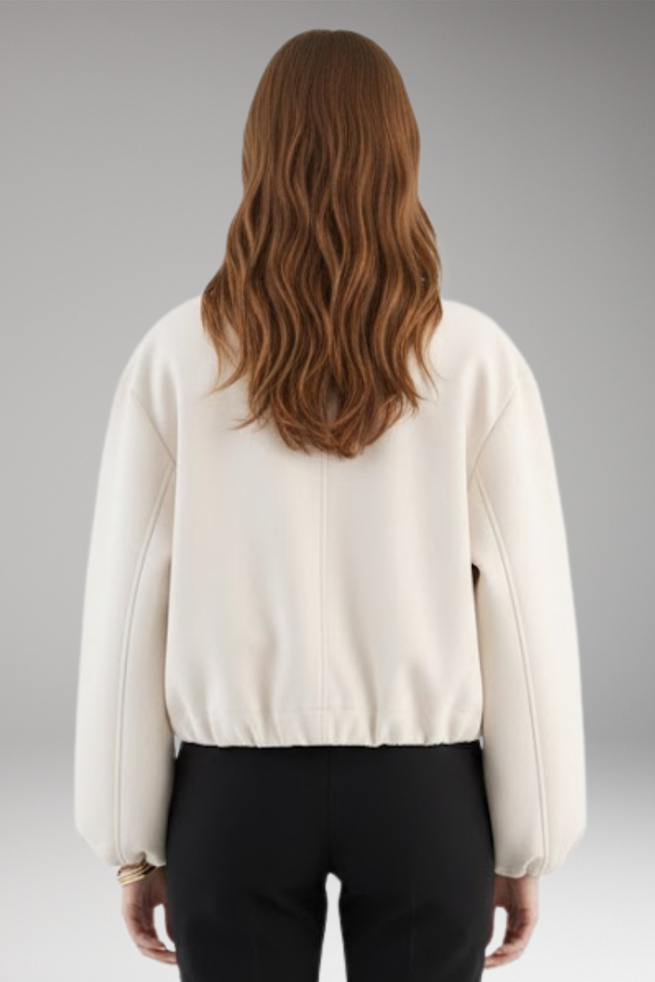 Women's Autumn Jacket with Lapel and Long Sleeves 5