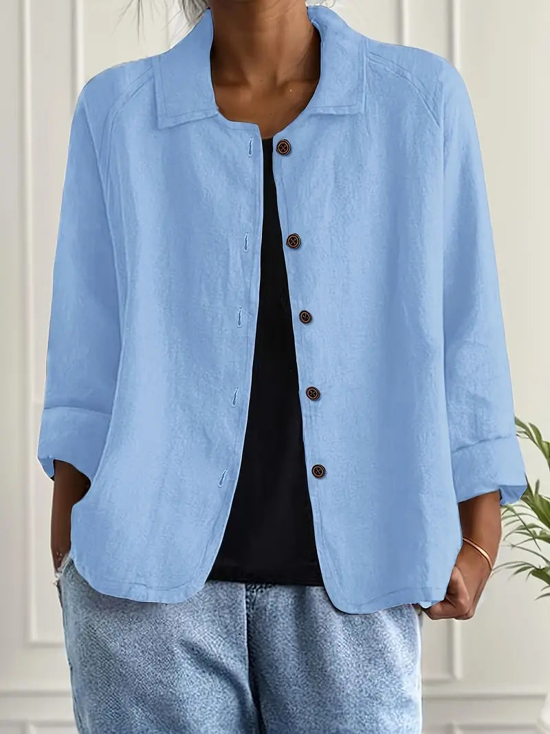 Women’s Blouse | Long Sleeve Button-Up 0