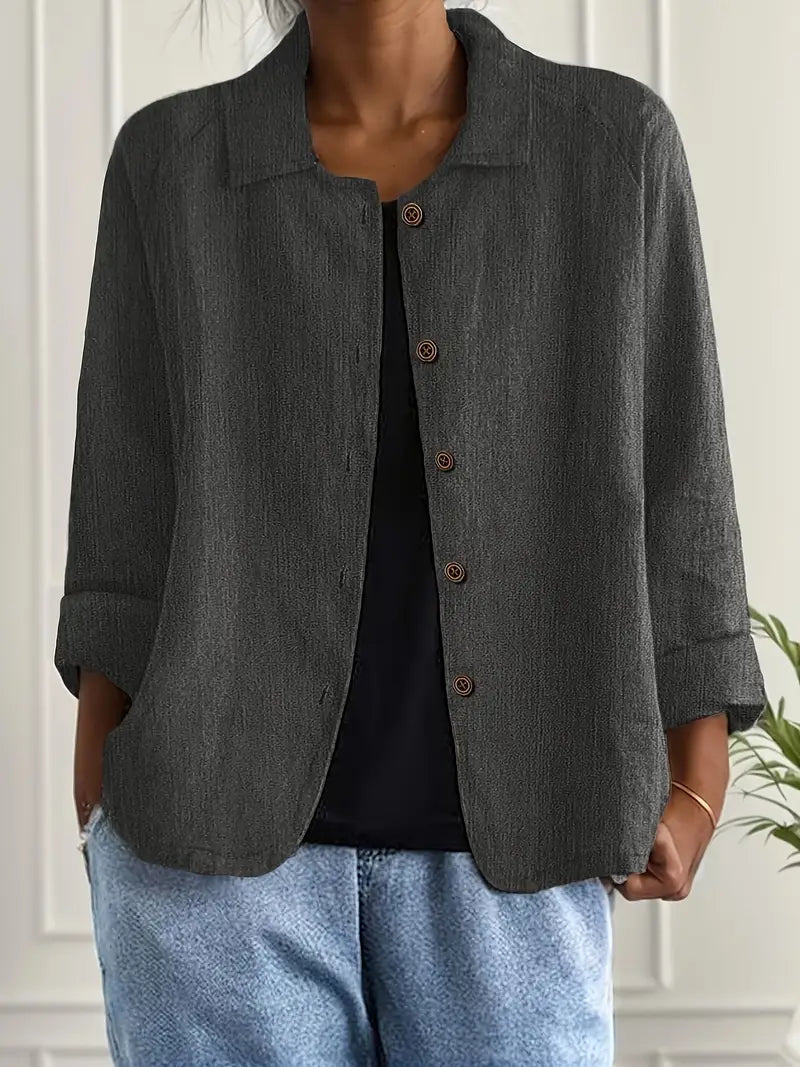Women’s Blouse | Long Sleeve Button-Up 12