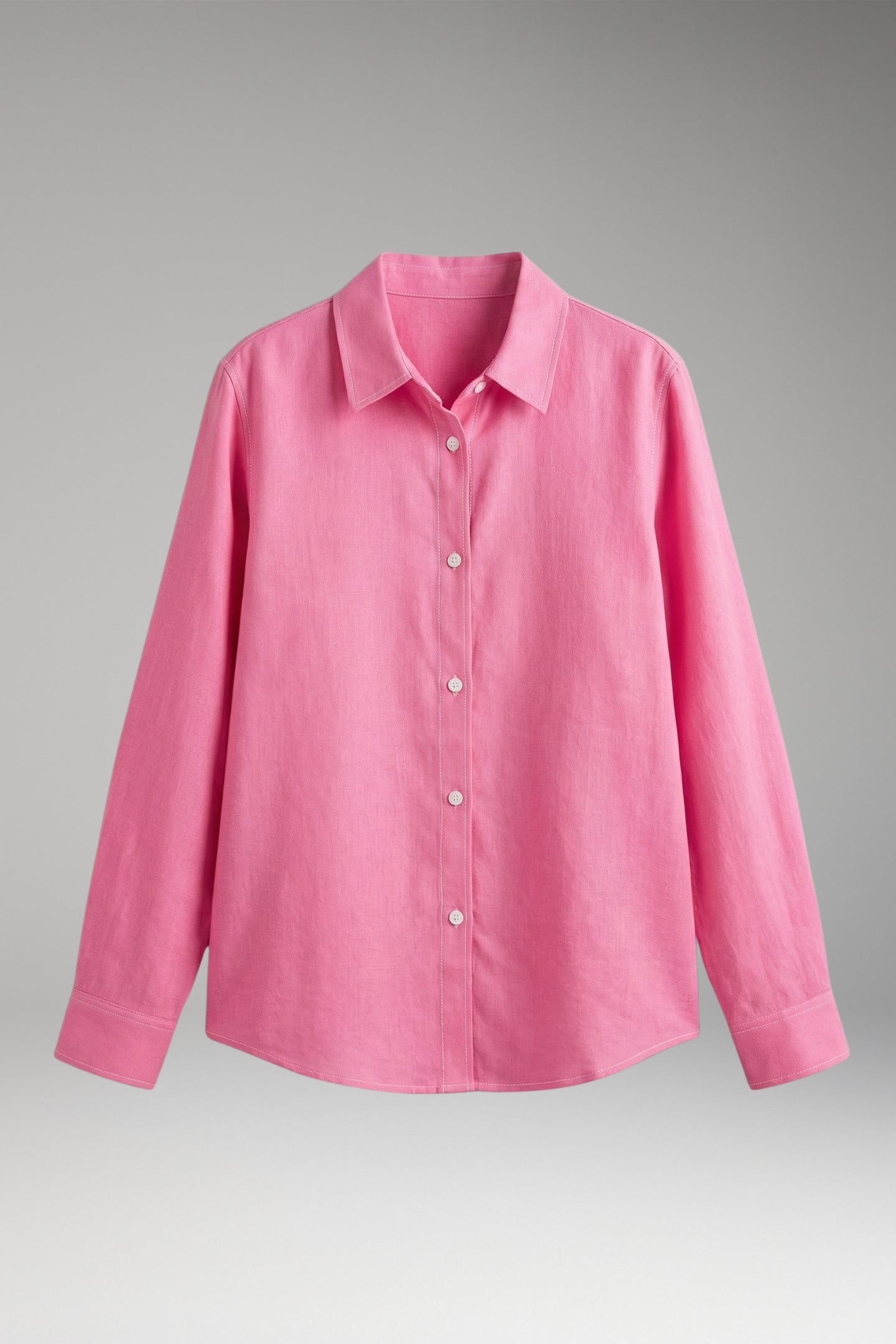Women's Blouse with Button Closure and Collar Neckline 1