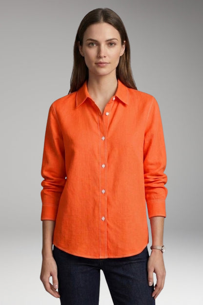 Women's Blouse with Button Closure and Collar Neckline 6