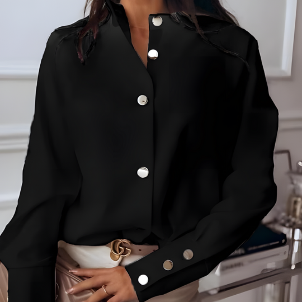 Women’s Button-Down Shirt – Casual Quilted Style 0