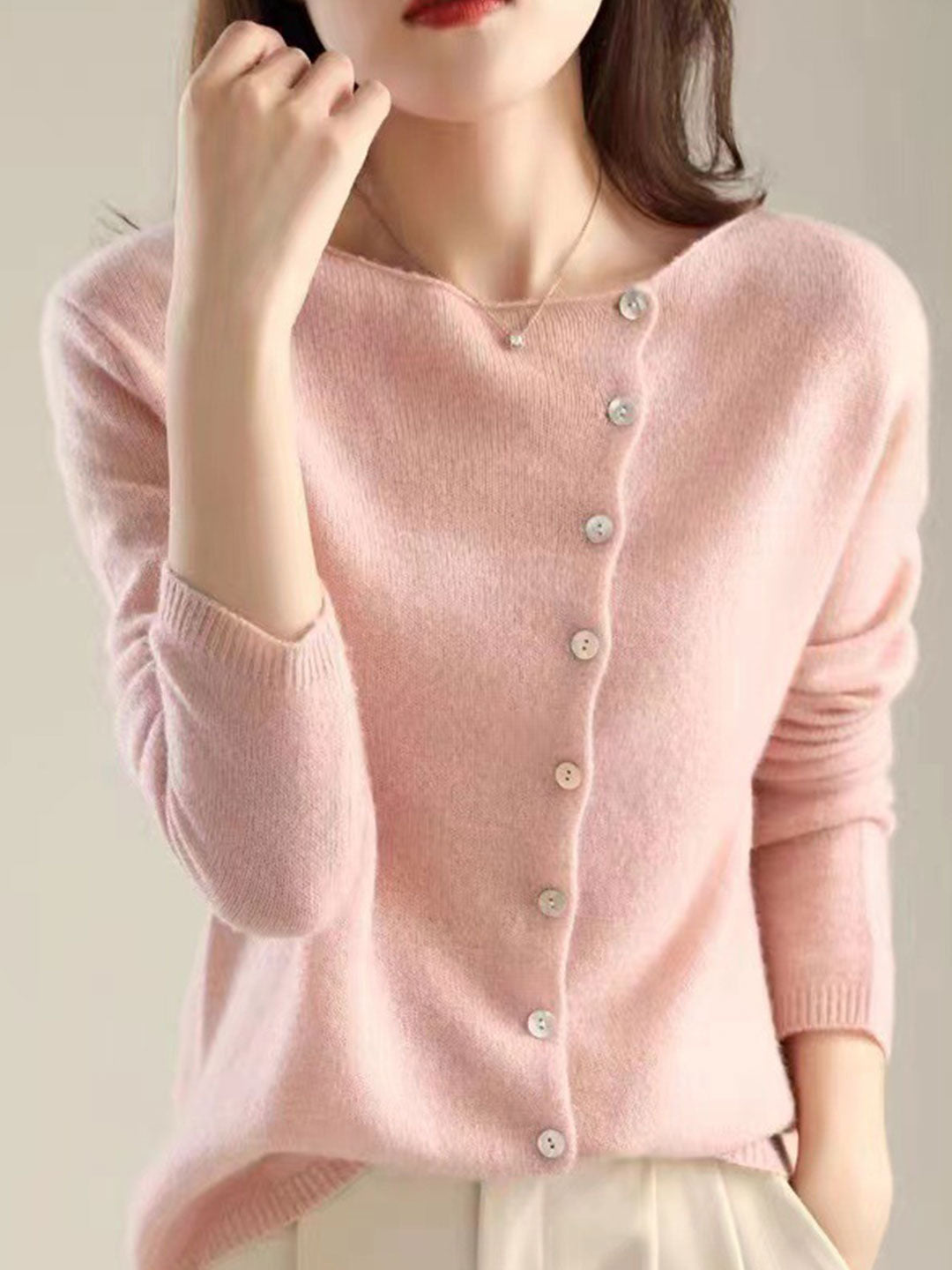 Women's Cardigan |  V-Neck Button Closure 0