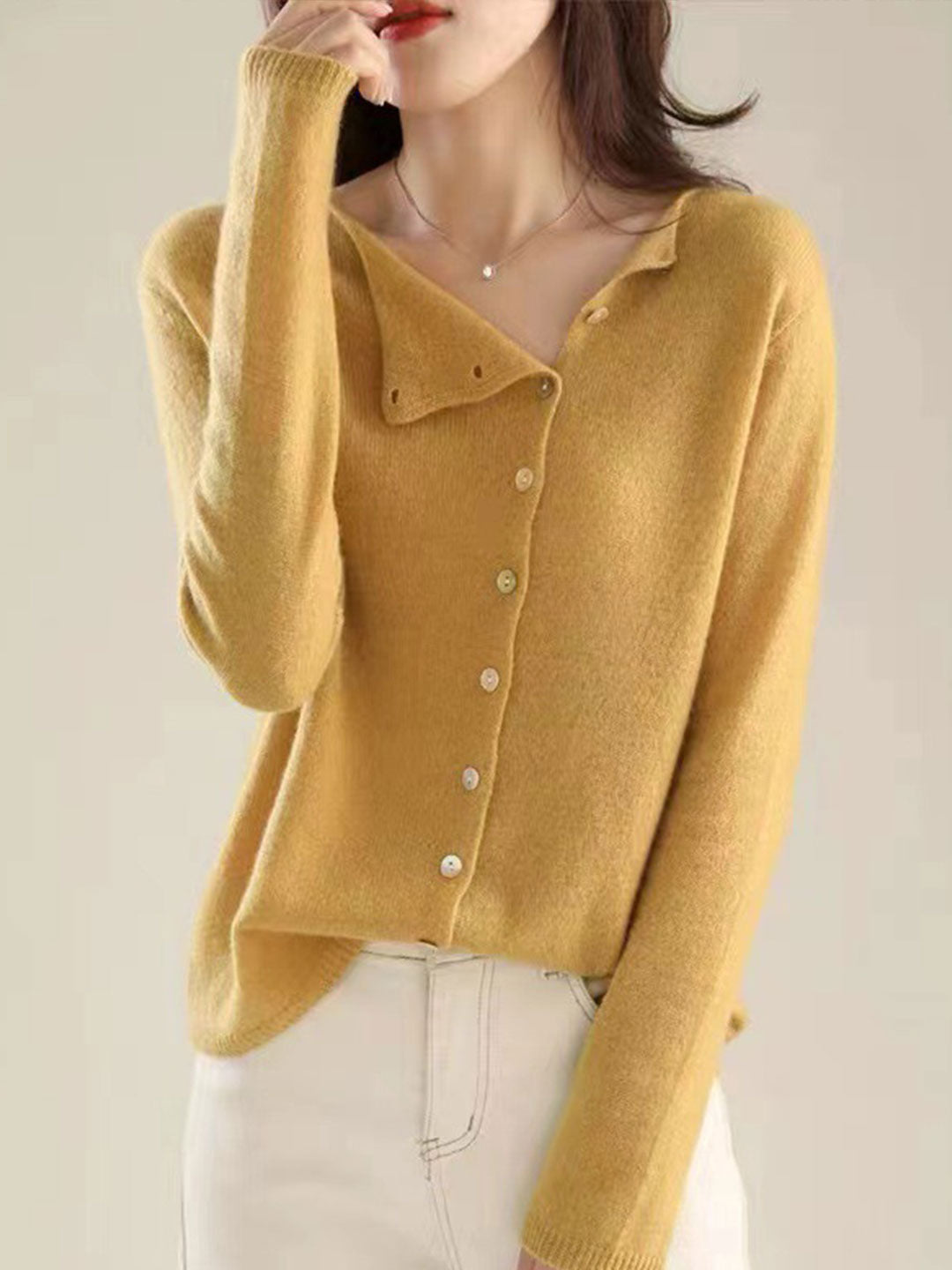 Women's Cardigan |  V-Neck Button Closure 1