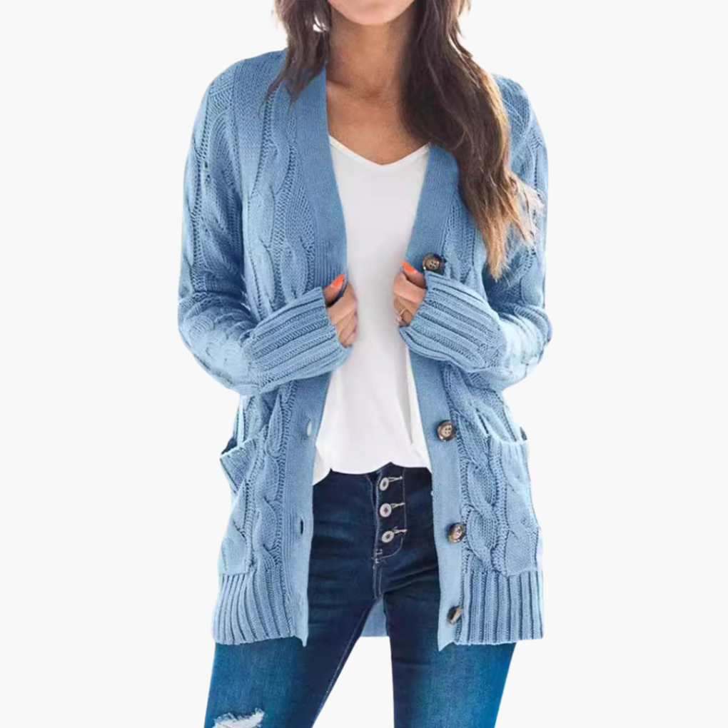 Women’s Cardigan with Buttons and Pockets 3
