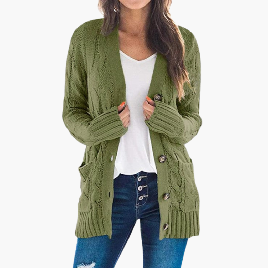 Women’s Cardigan with Buttons and Pockets 4