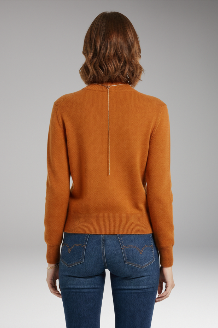 Women's Cardigan with High Neckline and Button Closure 5