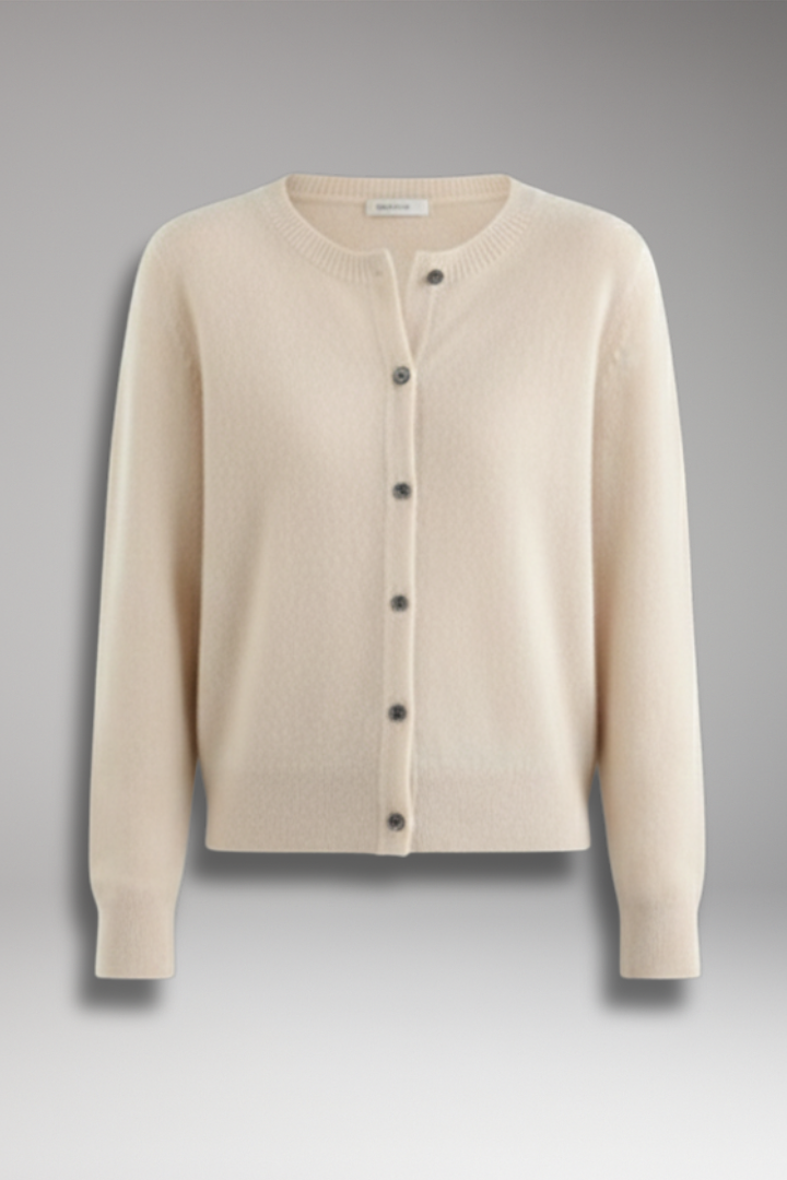 Women's Cardigan with V-Neck and Front Buttons 1