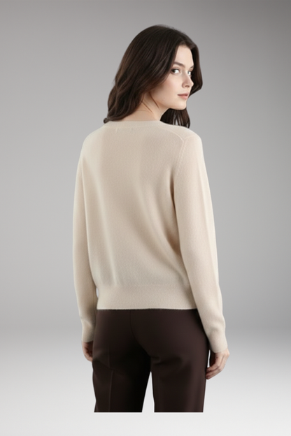 Women's Cardigan with V-Neck and Front Buttons 4