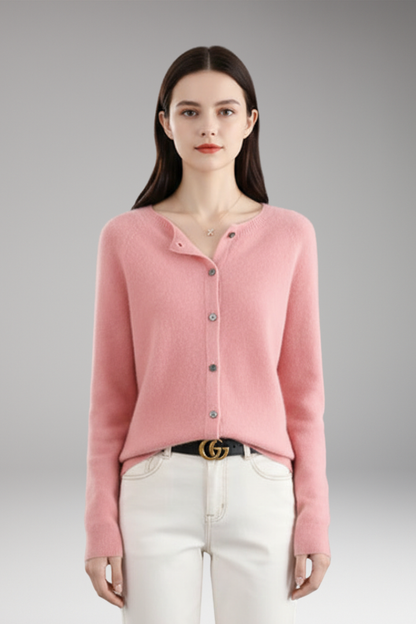 Women's Cardigan with V-Neck and Front Buttons 6