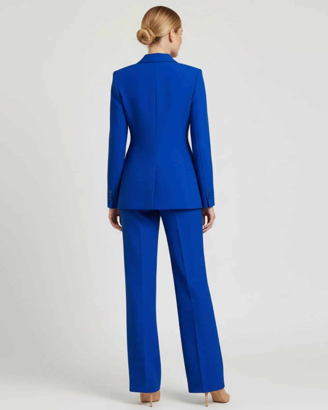 Women's Chic Tailored Long Blazer Suit Set 6