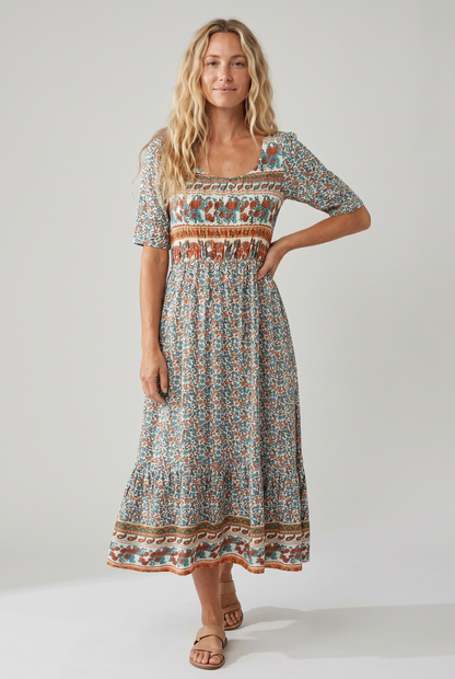 Women’s Dress | Boho Print Midi 1