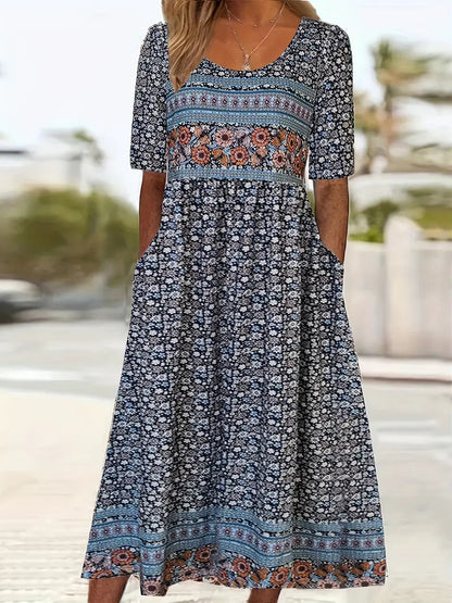 Women’s Dress | Boho Print Midi 10