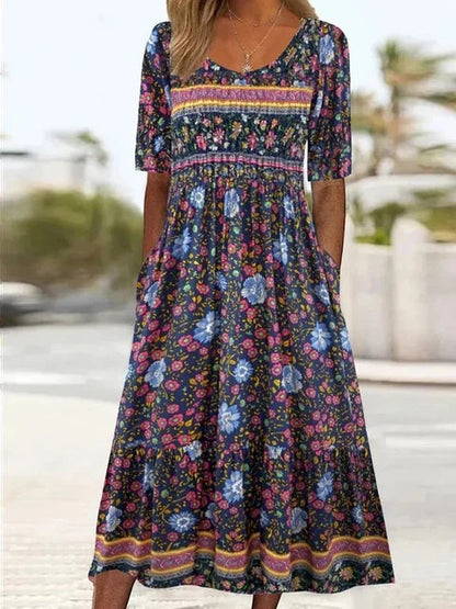 Women’s Dress | Boho Print Midi 12