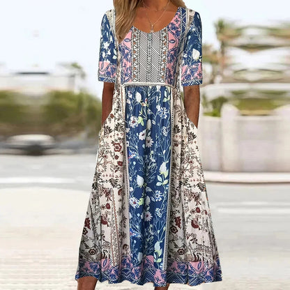 Women’s Dress | Boho Print Midi 13