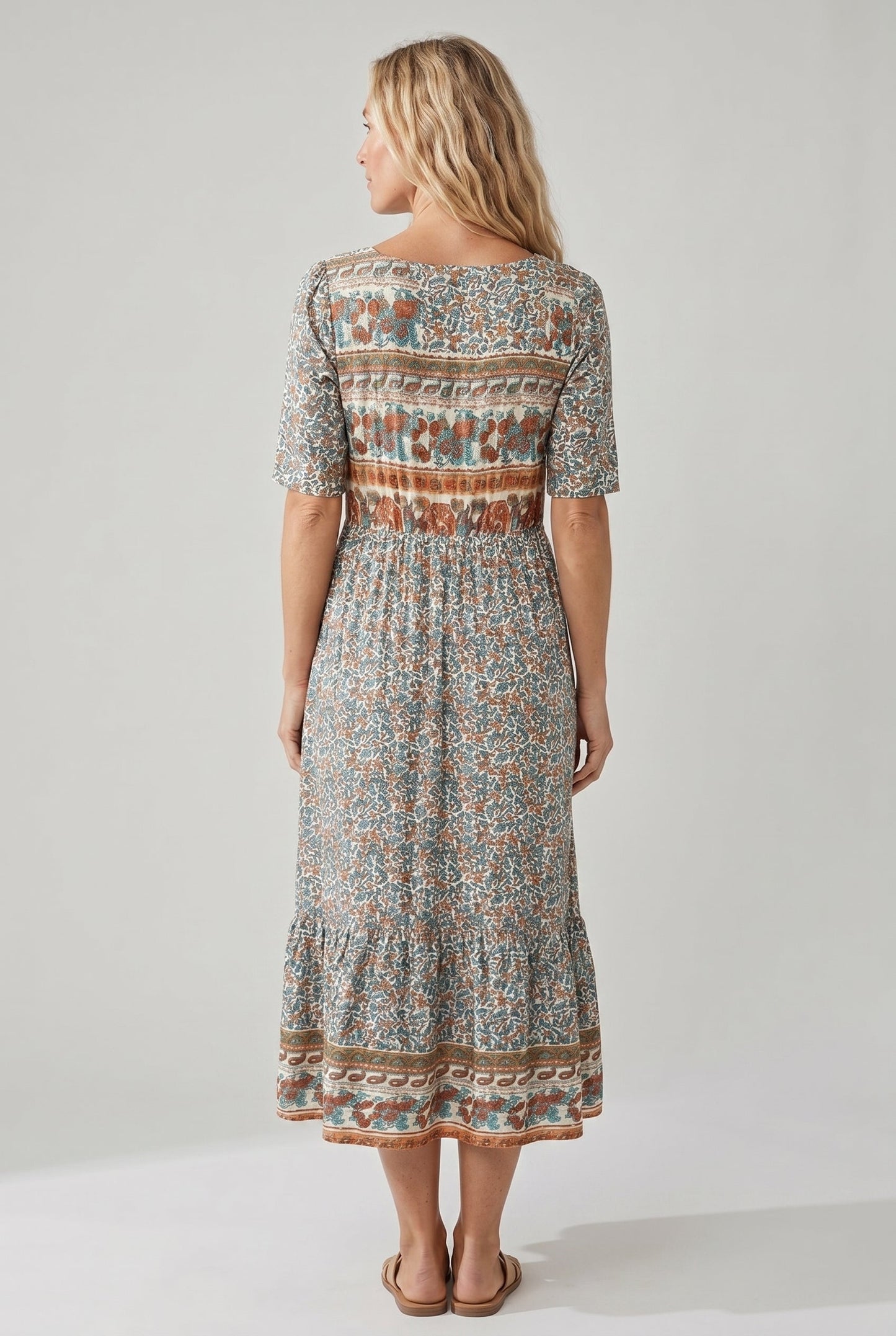 Women’s Dress | Boho Print Midi 3
