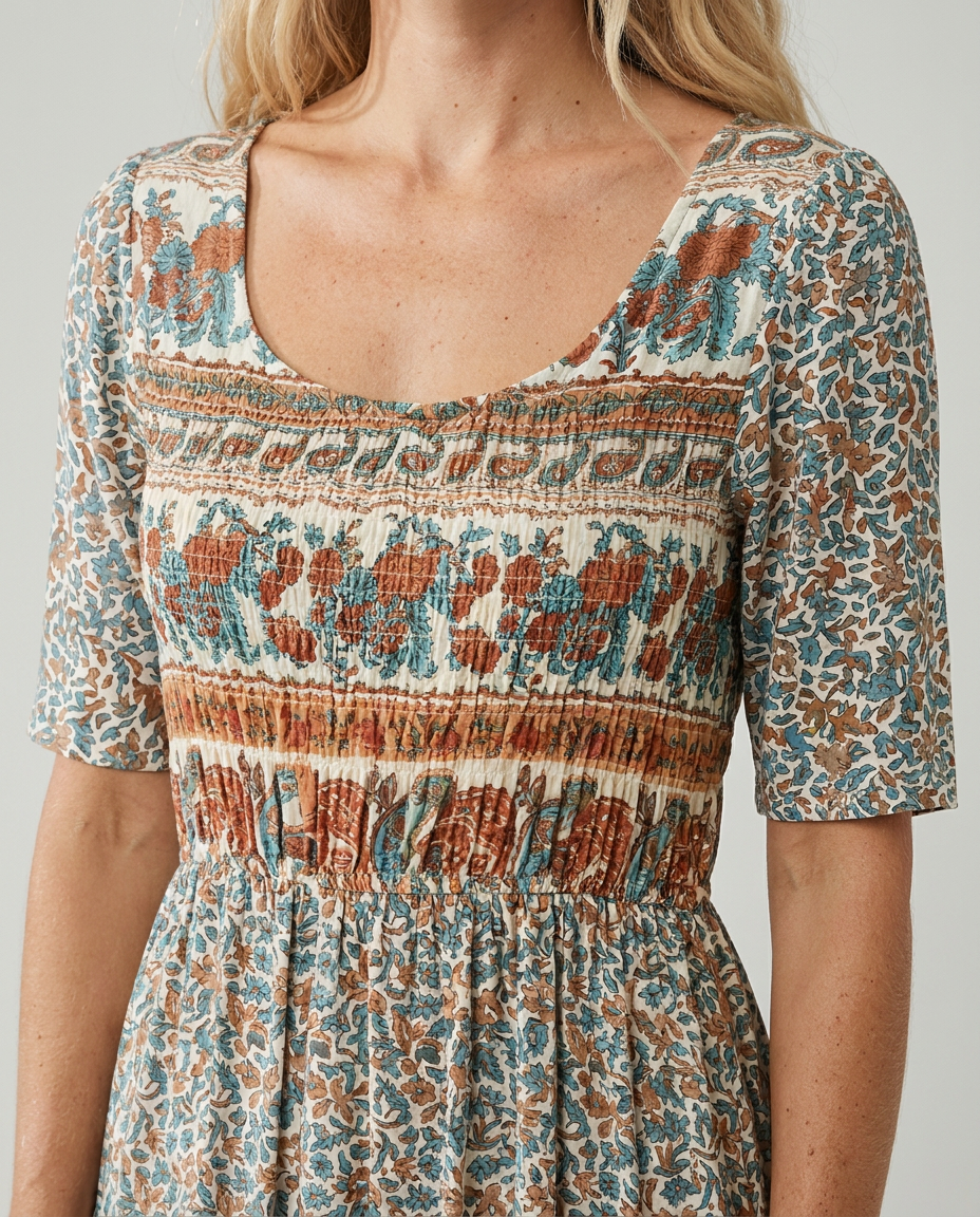 Women’s Dress | Boho Print Midi 4