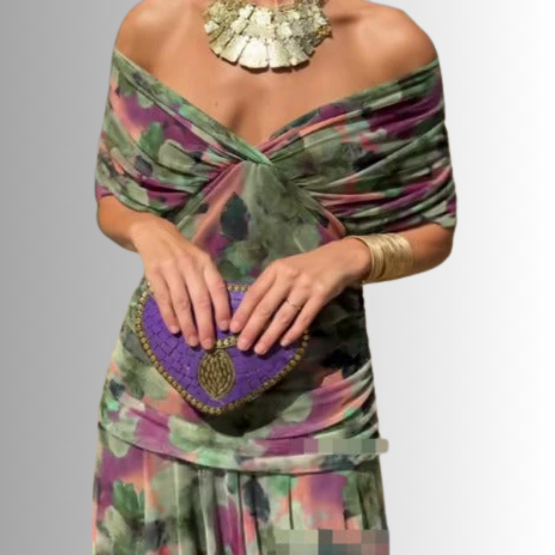 Women’s Dress | Draped V Neck Maxi 12