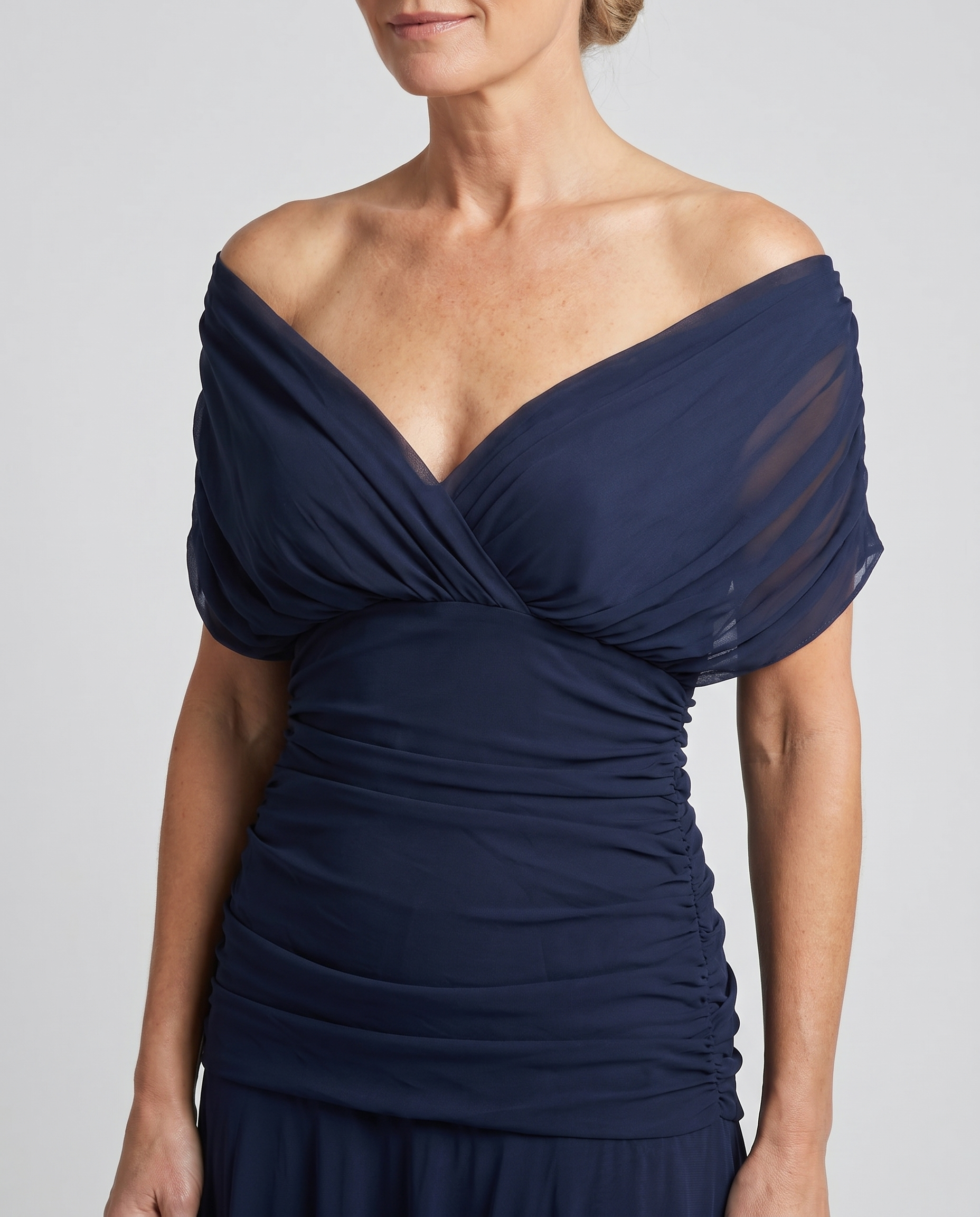 Women’s Dress | Draped V Neck Maxi 4