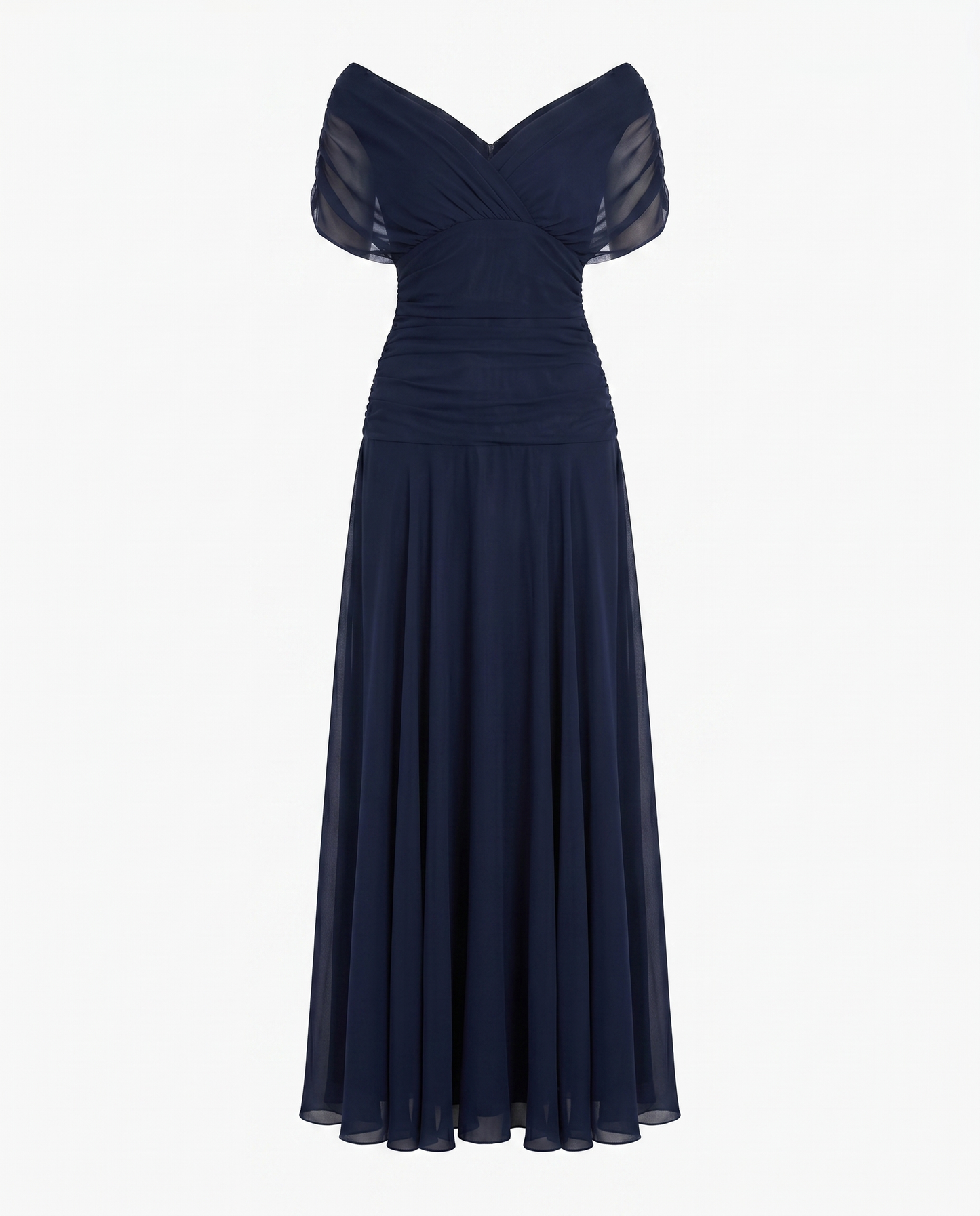 Women’s Dress | Draped V Neck Maxi 5