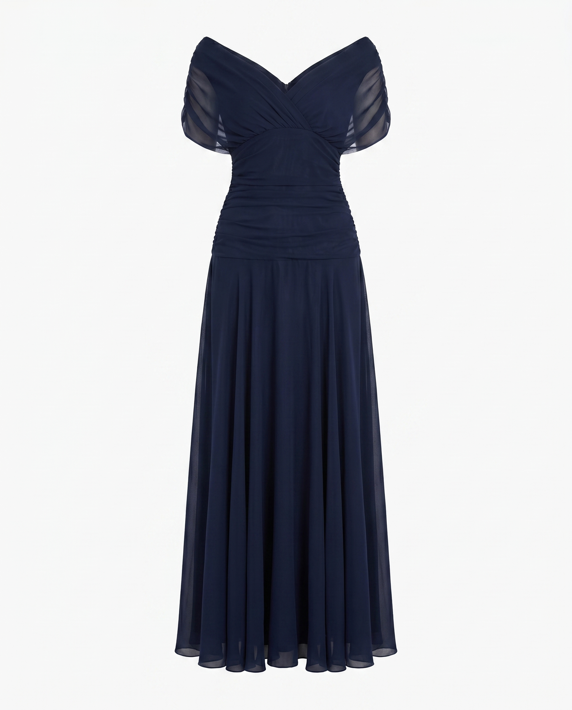 Women’s Dress | Draped V Neck Maxi 5