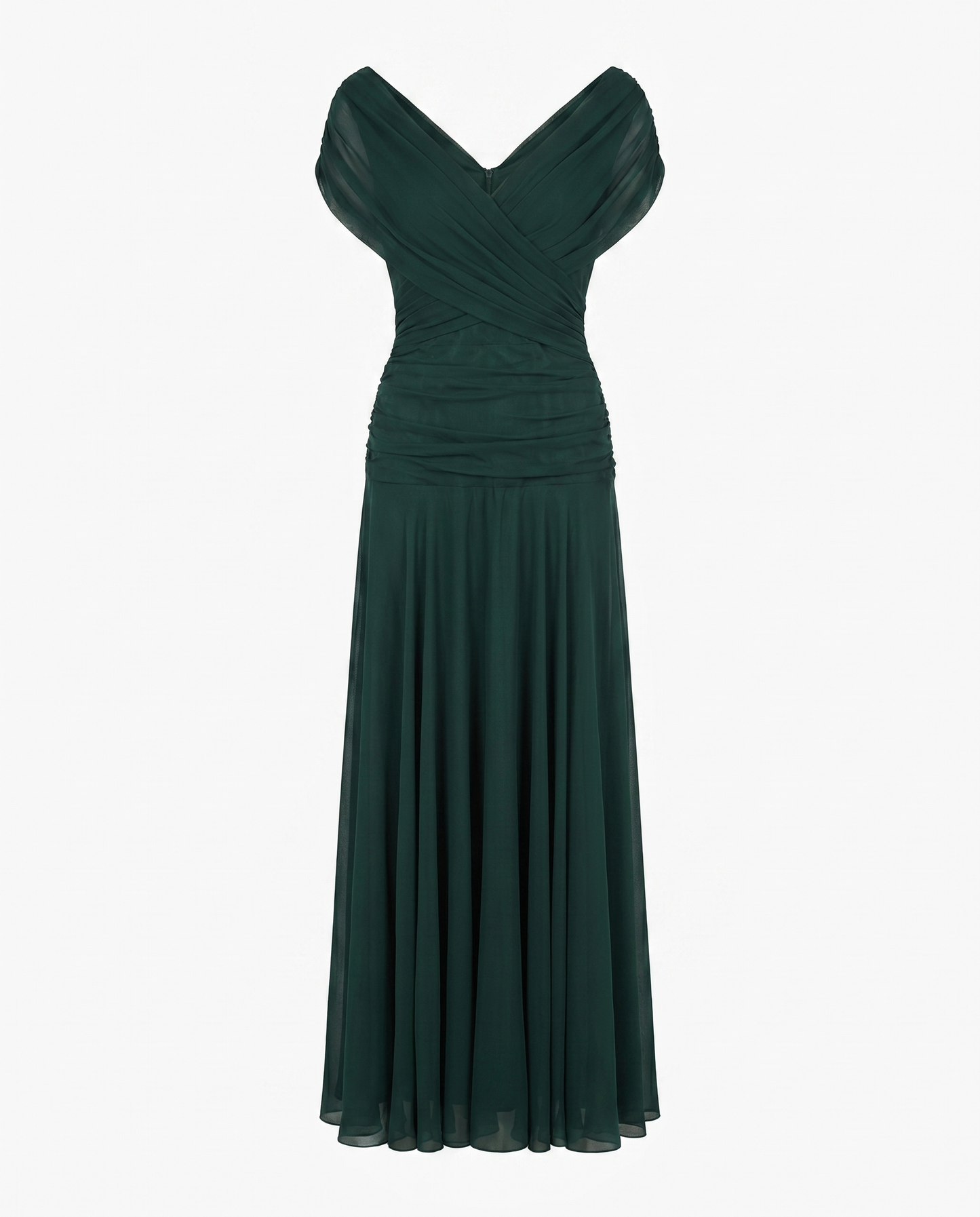 Women’s Dress | Draped V Neck Maxi 7