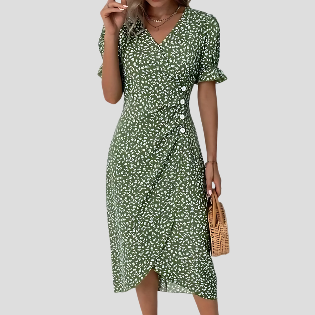 Women’s Elegant Floral Midi Dress 3