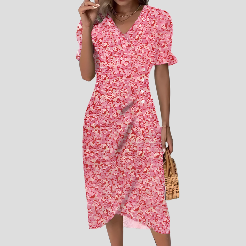 Women’s Elegant Floral Midi Dress 6