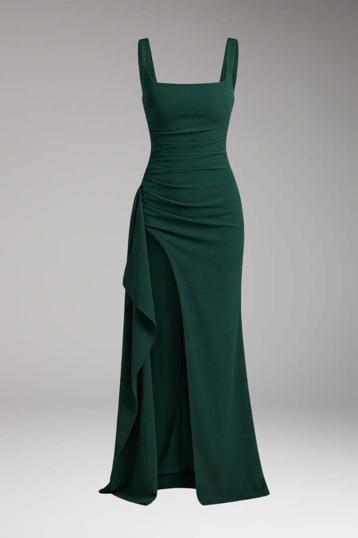 Women's Elegant Formal Slip Maxi Dress with Open Back 1