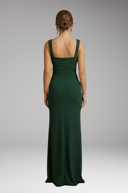 Women's Elegant Formal Slip Maxi Dress with Open Back 4