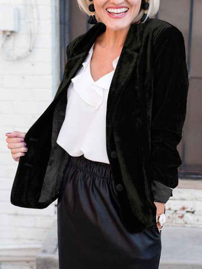 Women's Elegant Velvet Blazer 2