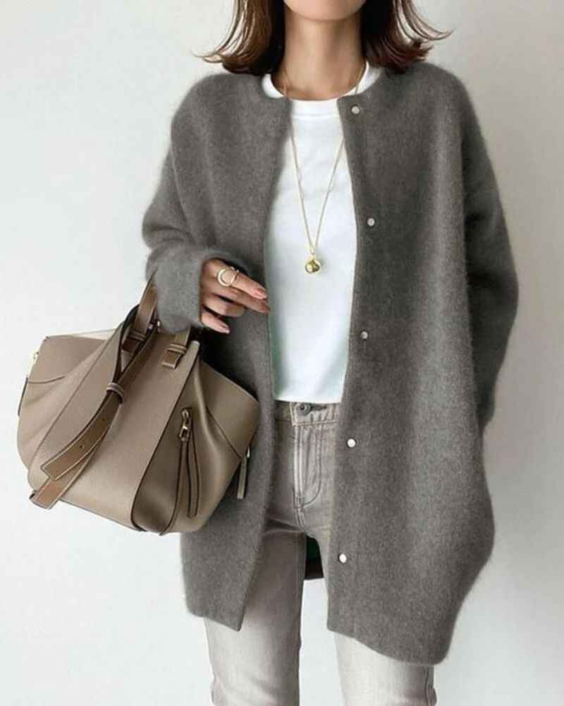 Women's Elegant Woolen Cardigan 3