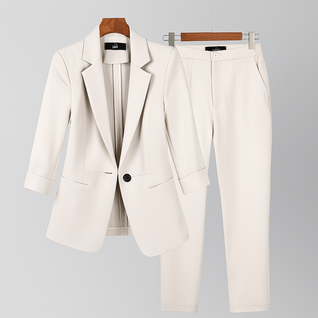 Women’s Formal Suit Set with Blazer and Pants 0