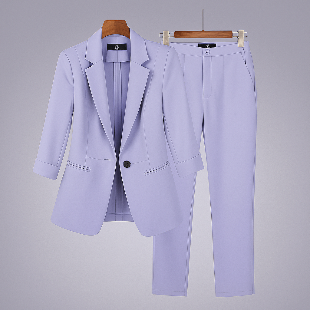 Women’s Formal Suit Set with Blazer and Pants 1